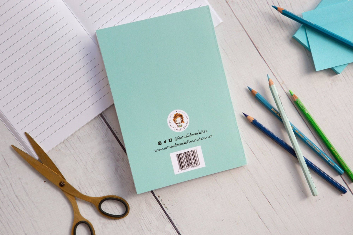 Sarah Edmonds Tits A5 Recycled Bird Notebook – illustrated design