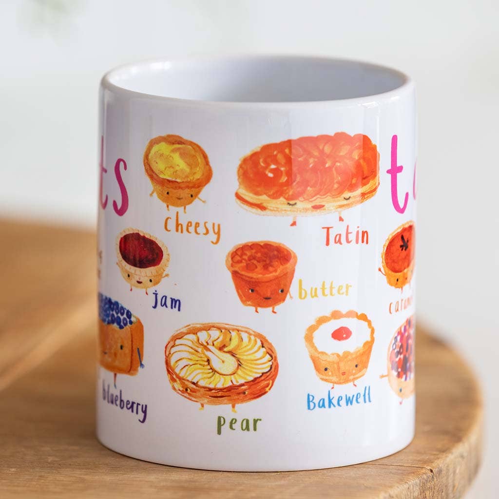 Sarah Edmonds Tarts Ceramic Mug – illustrated design