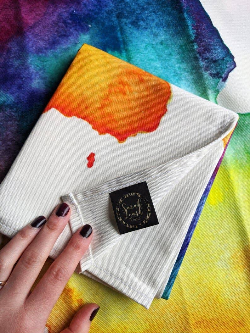 Arran Watercolour Map Tea Towel