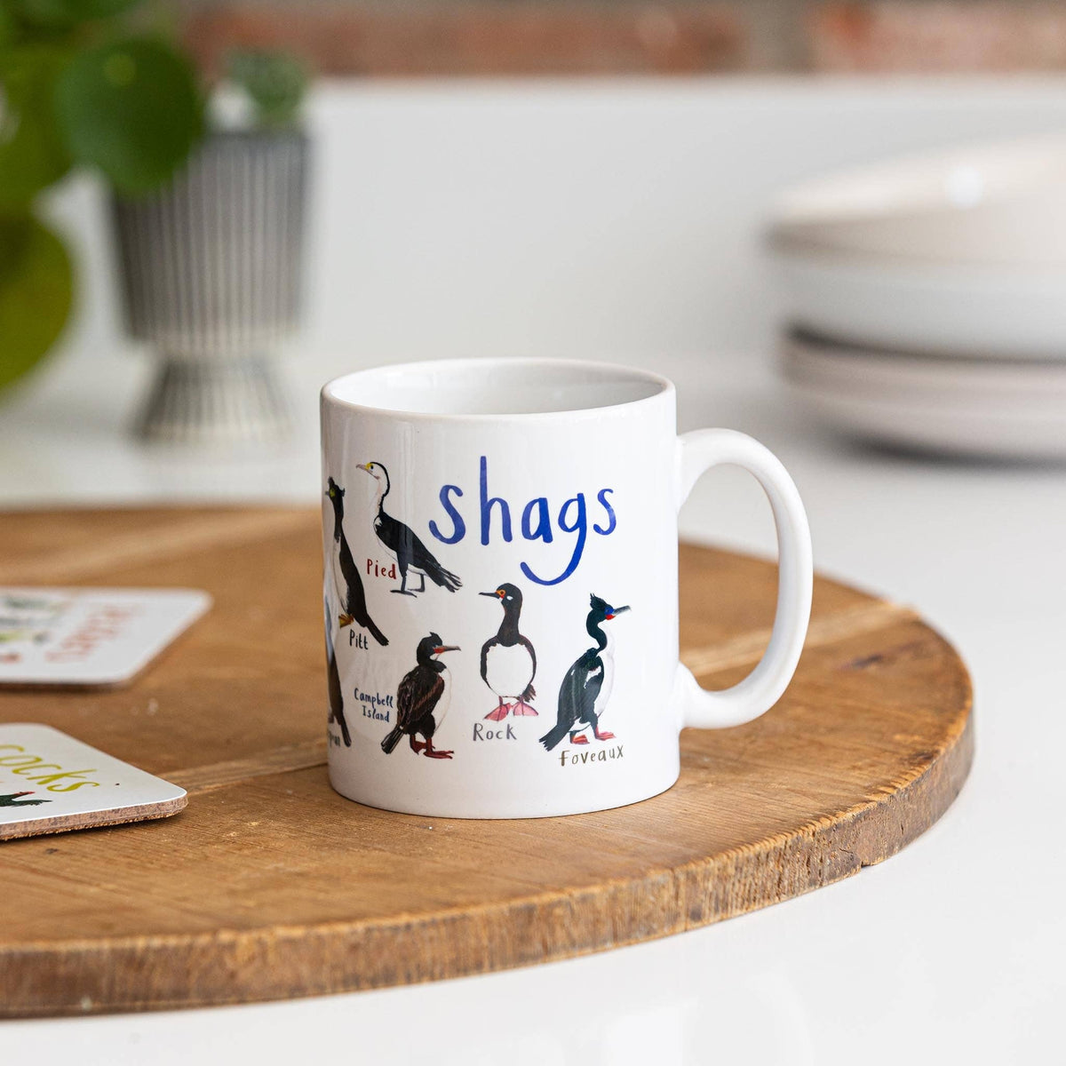 Sarah Edmonds Shags Bird Mug – illustrated design