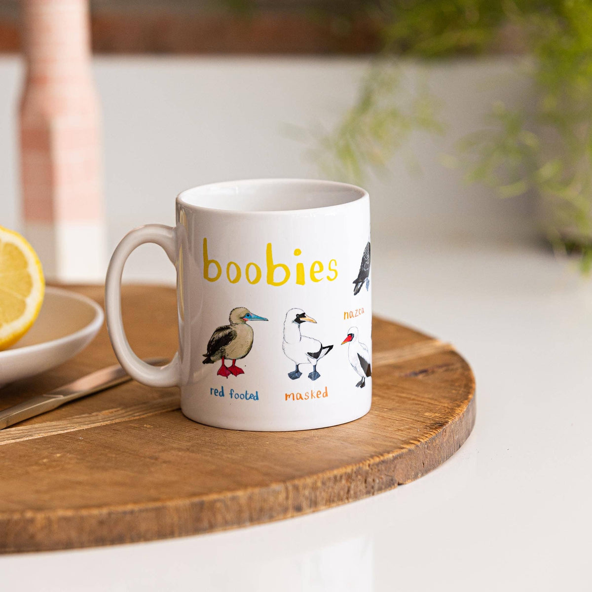 Sarah Edmonds Boobies Bird Mug – illustrated design