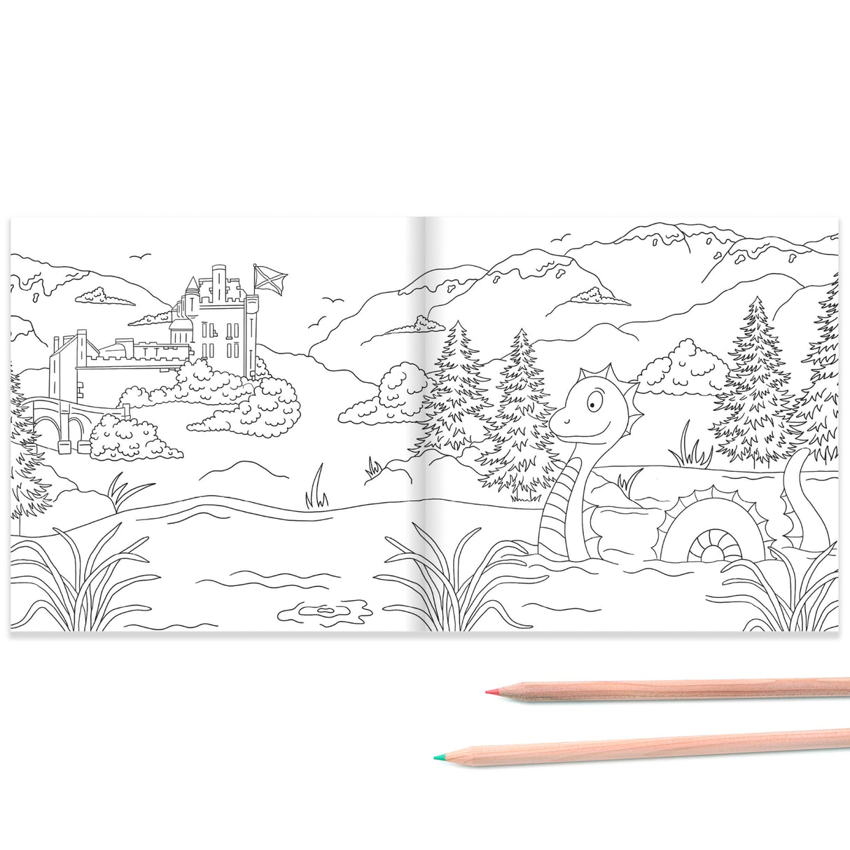 A - Z of Scotland Colouring Book