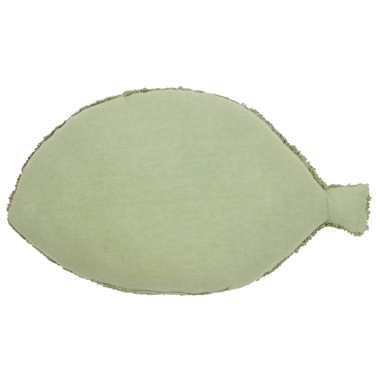 Little Nature Leaf Knitted Kids Cushion Green