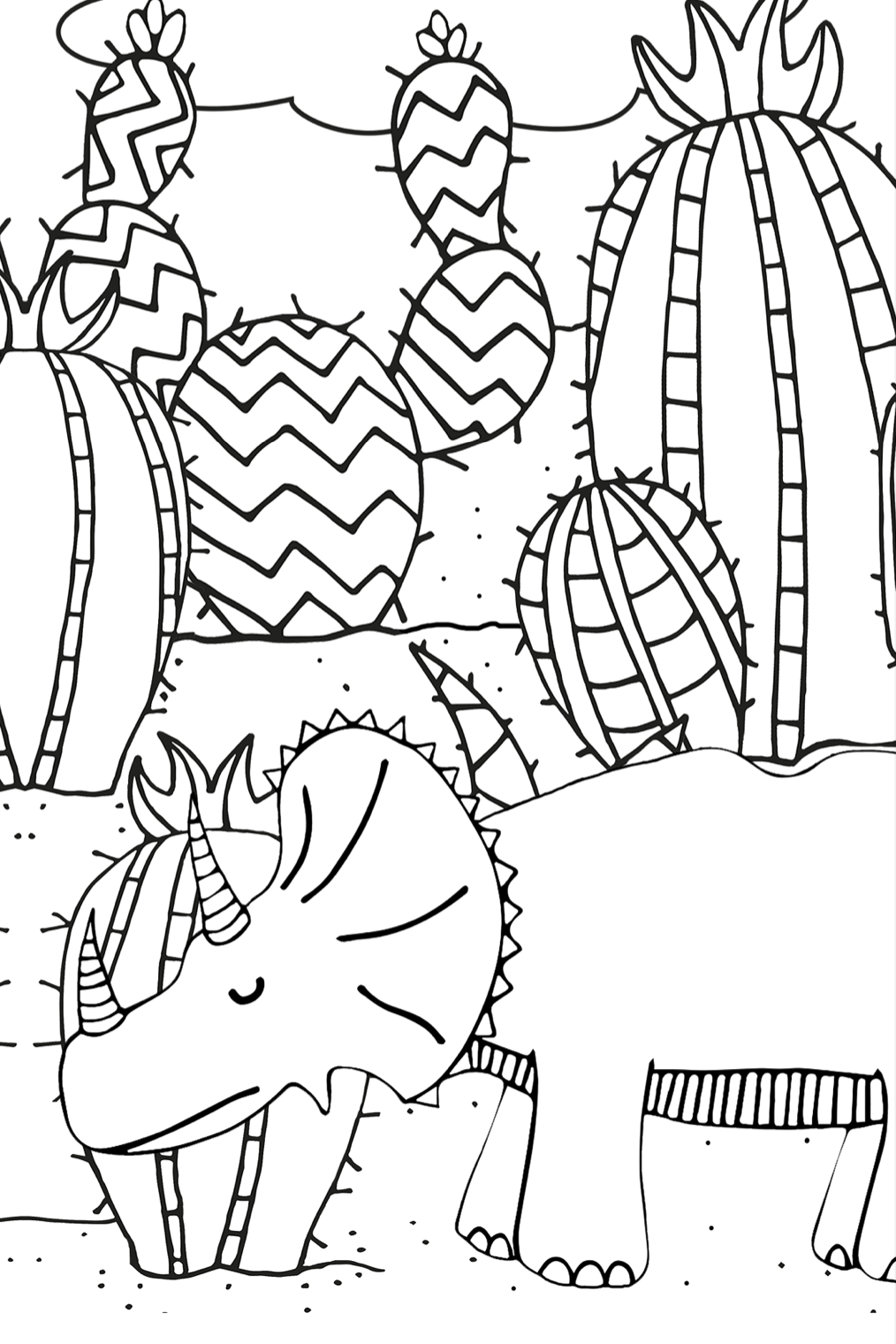 Dinosaur Colouring In Postcard Set