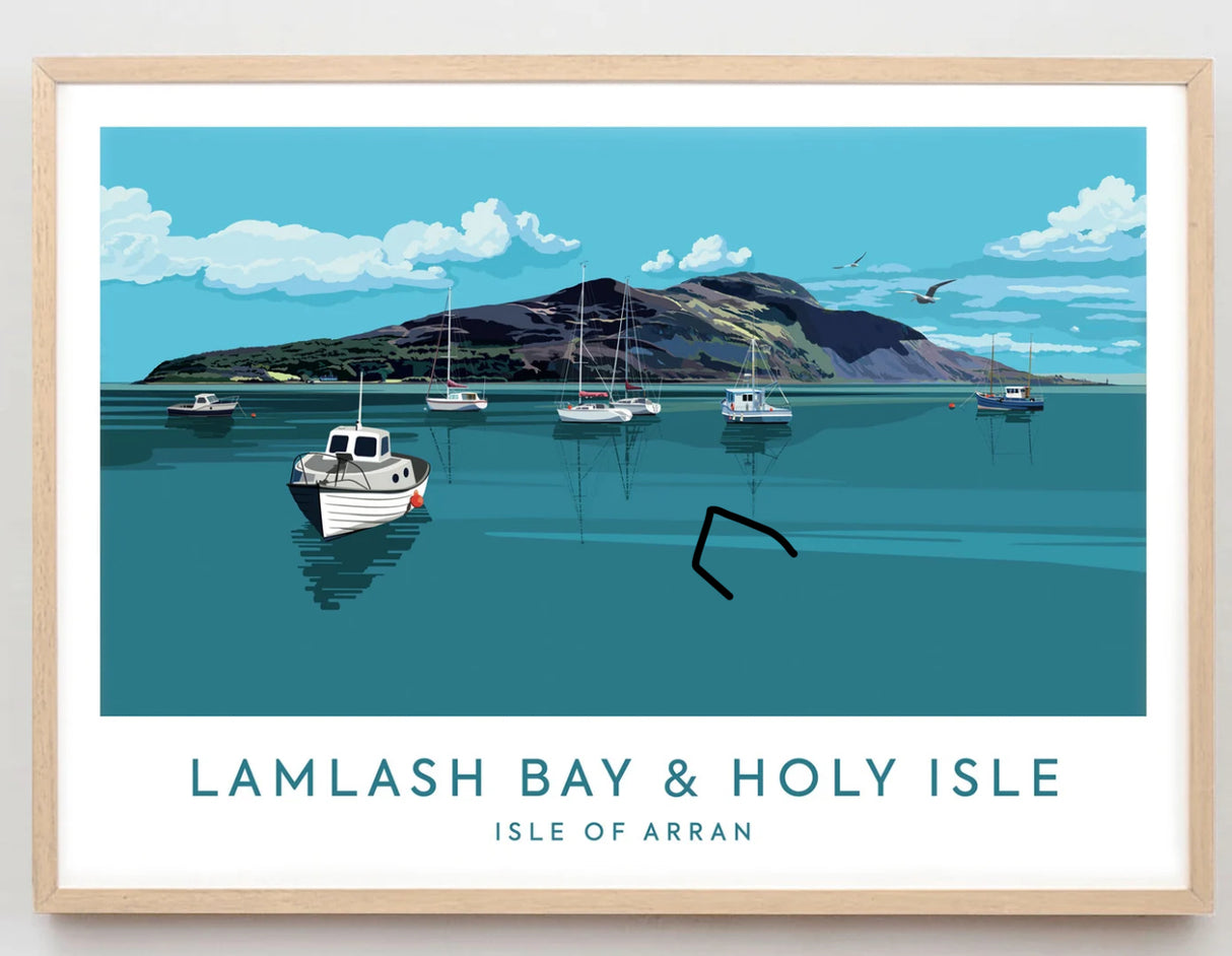 Catriona Tod Lamlash Bay and Holy Isle Print