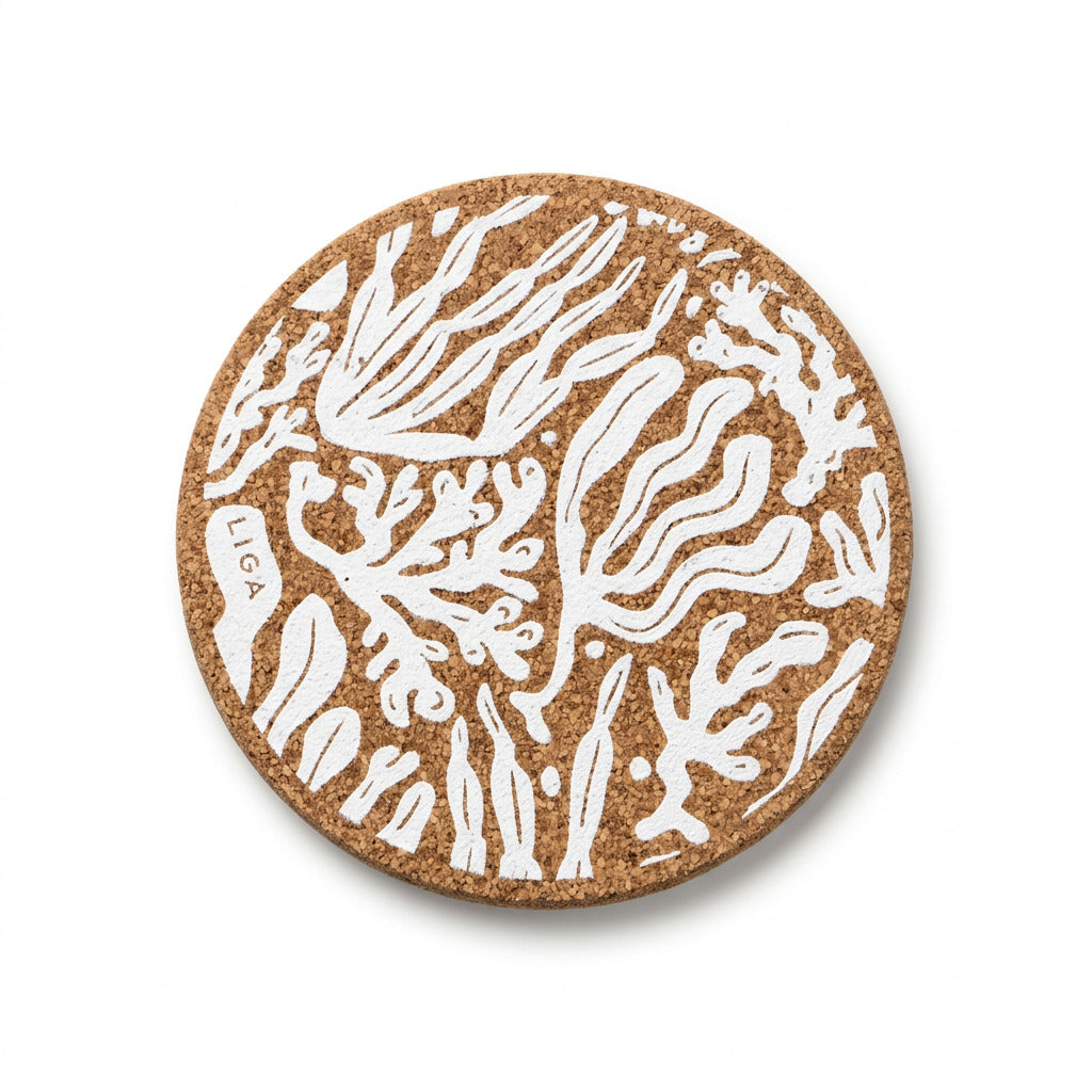 Cork Coasters - Seaweed
