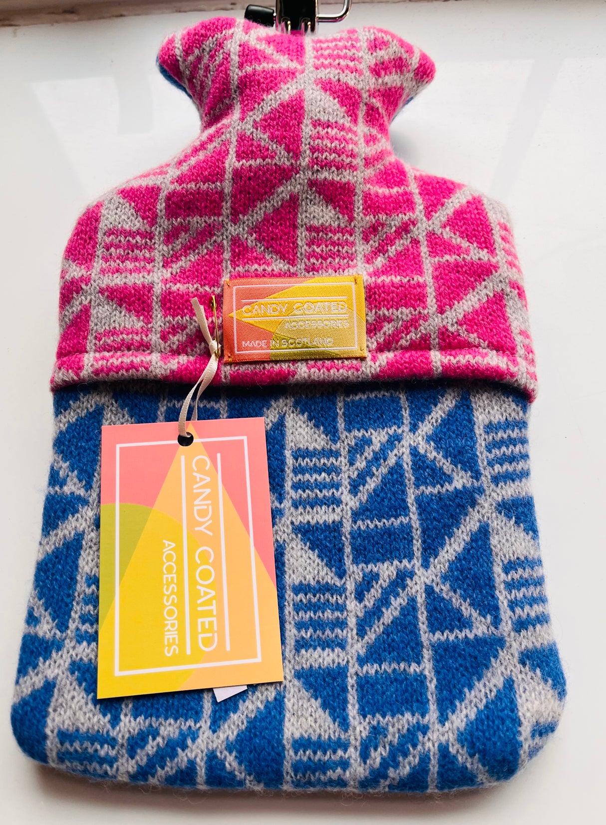 Candy Coated Hot Water Bottle Wool Cover