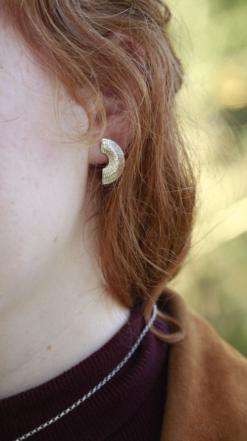 Caitlin Hegney Gibbous Small Silver Studs