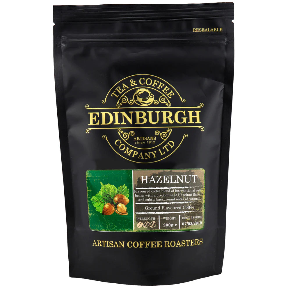 Hazelnut Ground Coffee 200 g | Edinburgh Tea & Coffee Company