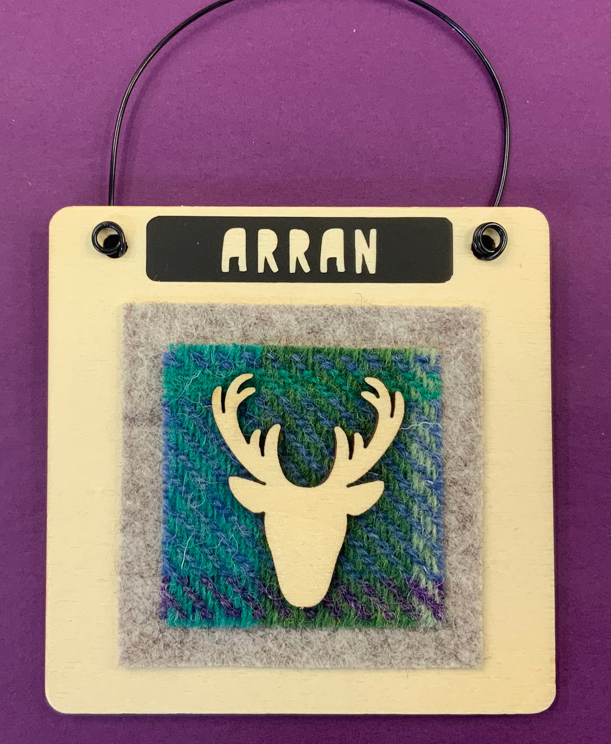 Arran Wooden Hanging Sign — All That Glitters
