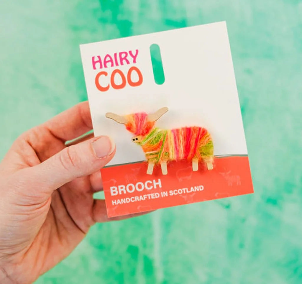 Hairy Coo Brooch