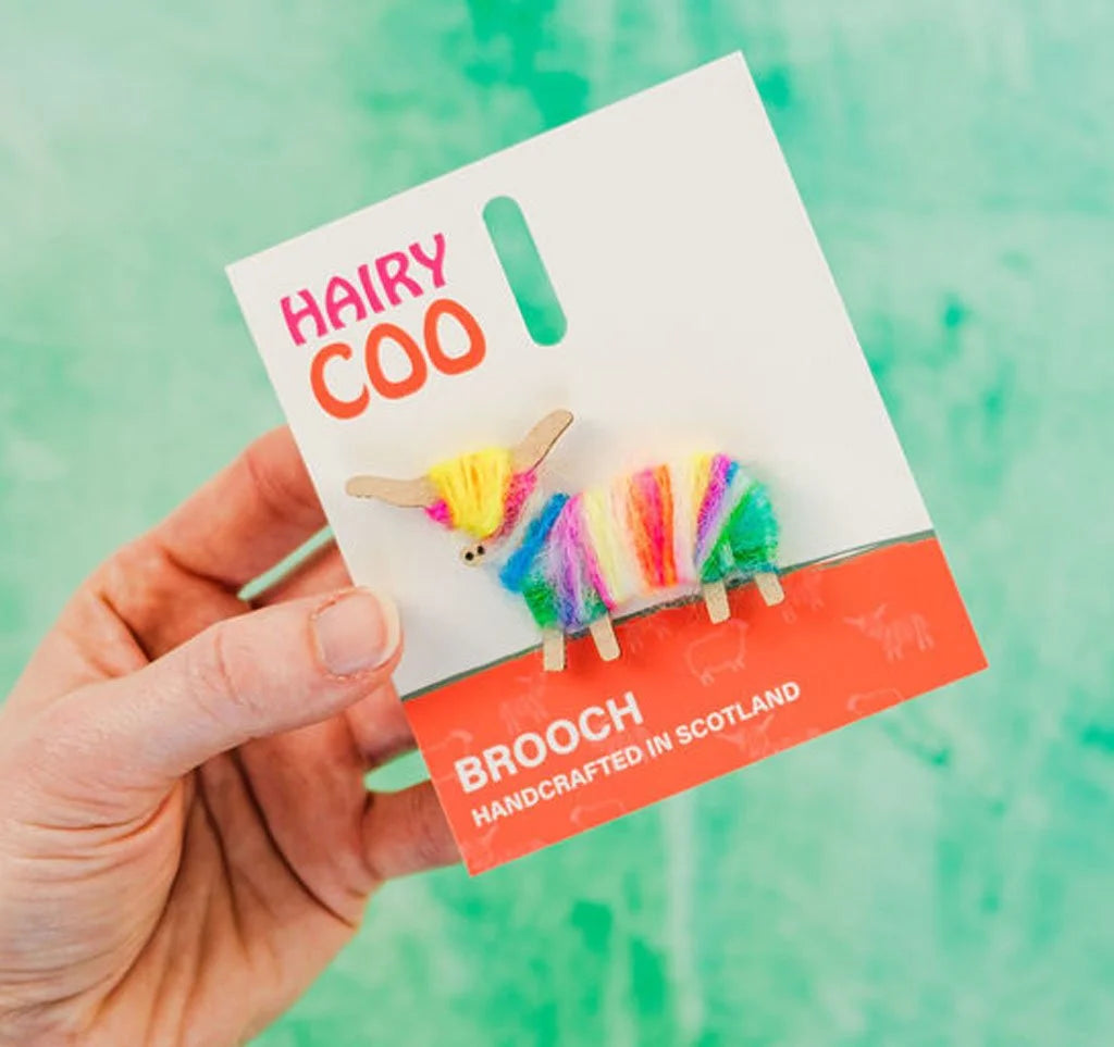 Hairy Coo Brooch
