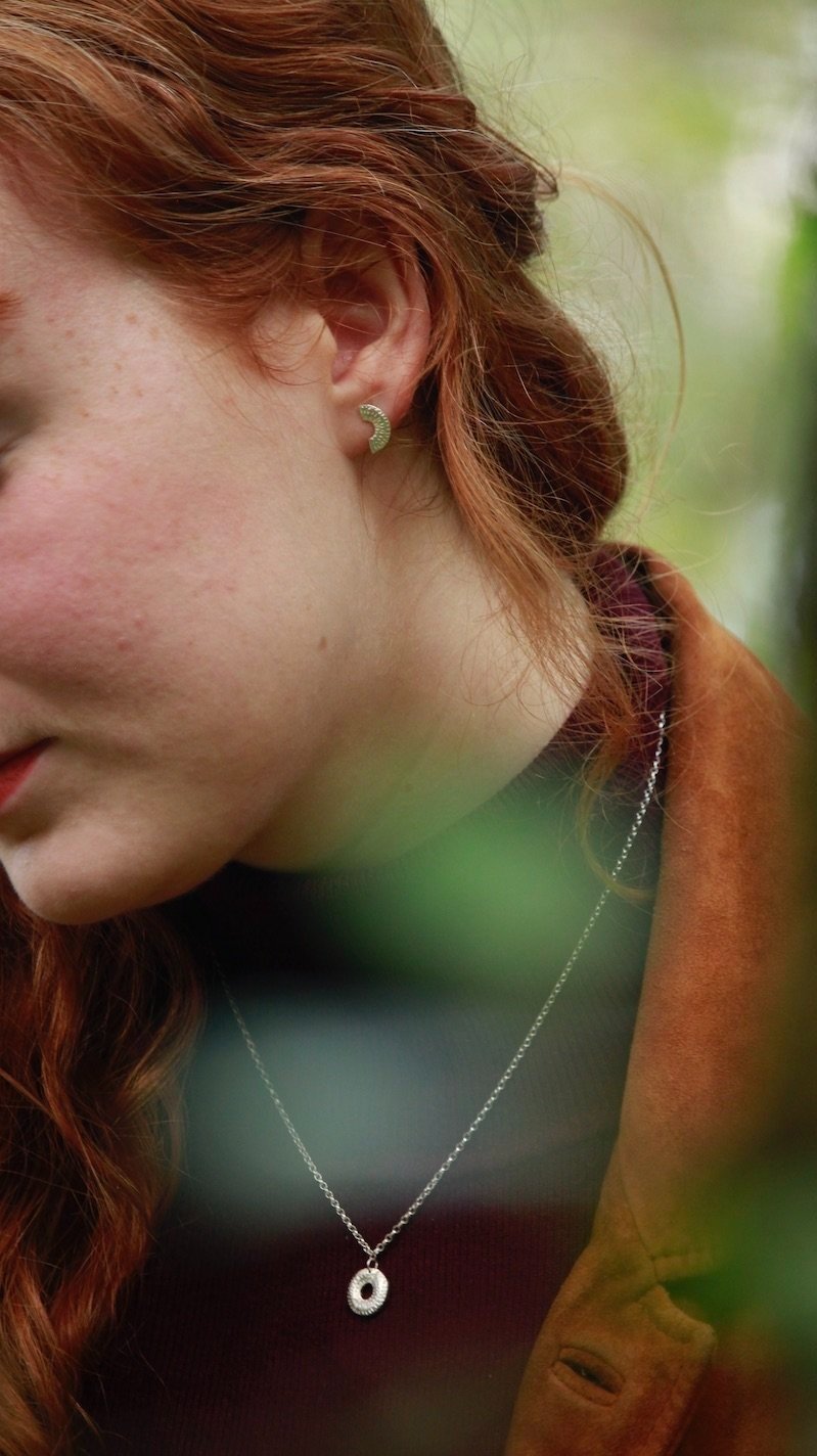 Caitlin Hegney Gibbous Mini Silver Studs