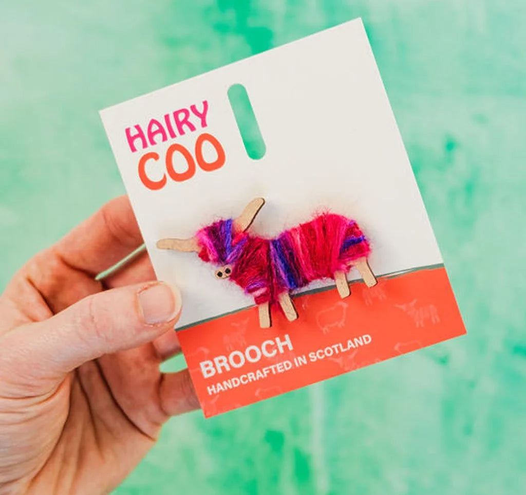 Hairy Coo Brooch