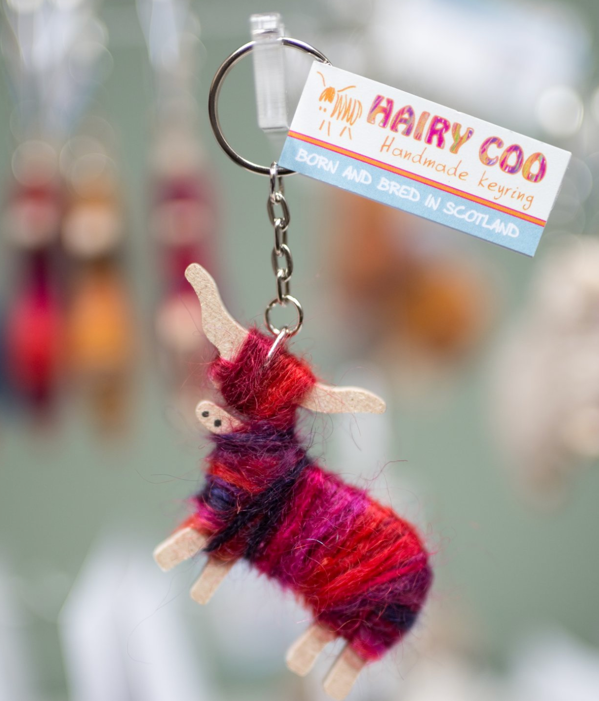 Hairy Coo Keyring