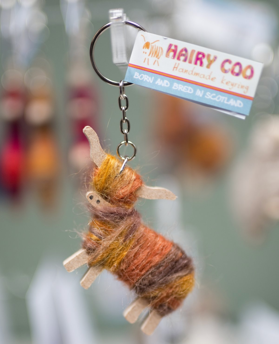 Hairy Coo Keyring