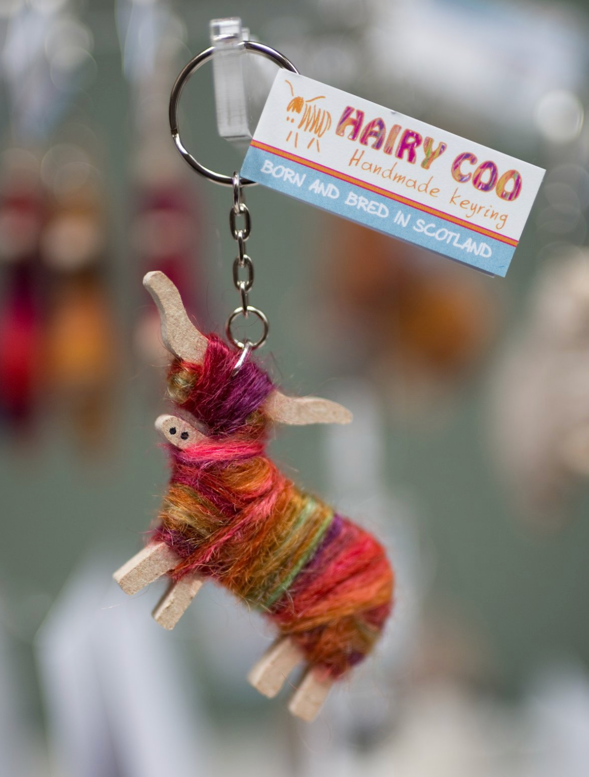 Hairy Coo Keyring
