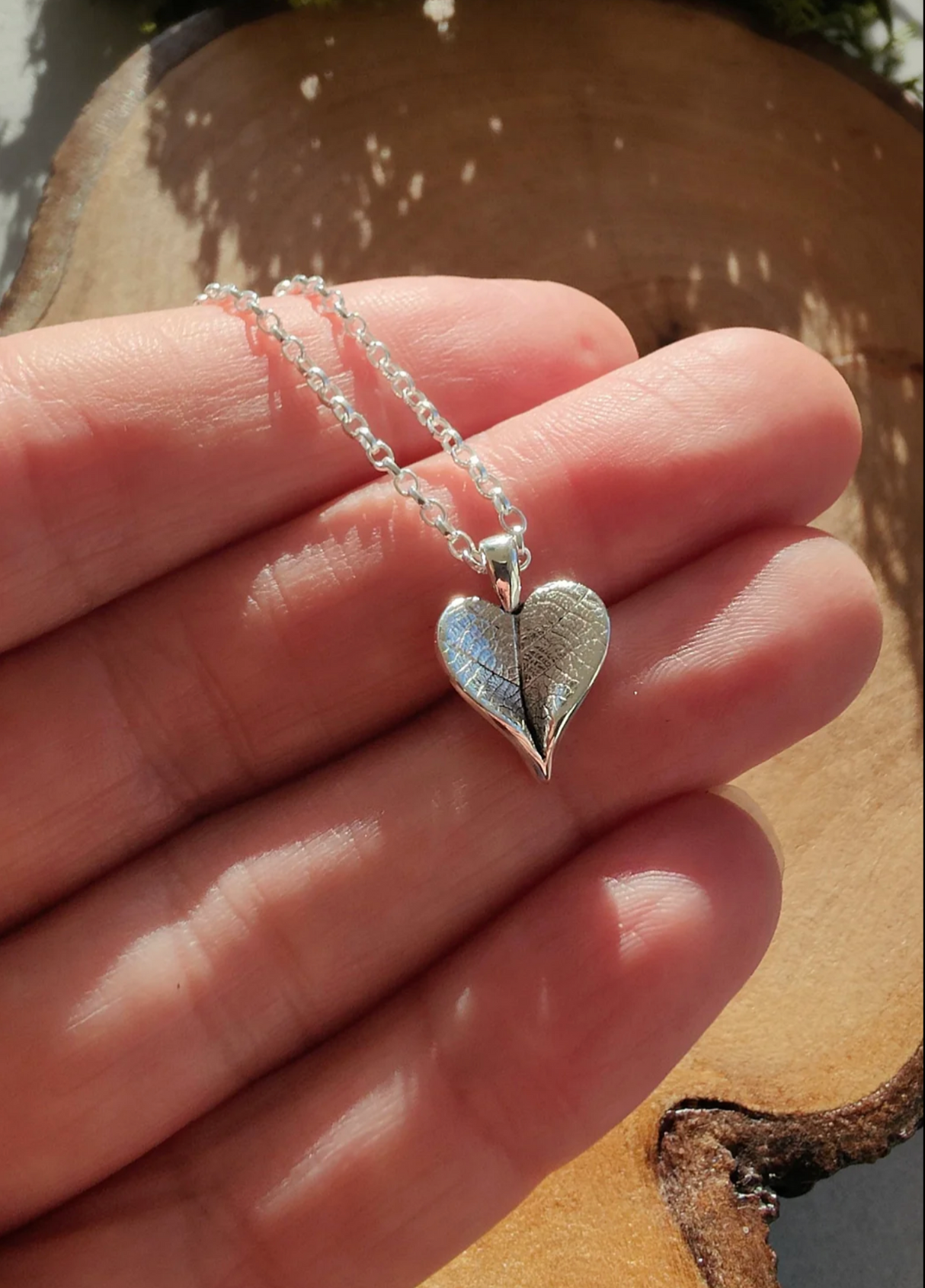 Evergreen Leaf Pendant Necklace