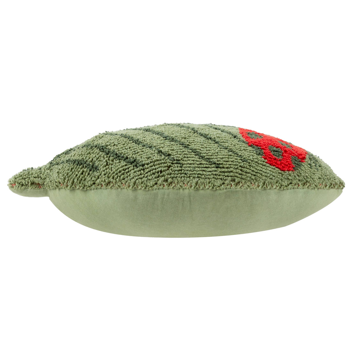 Little Nature Leaf Knitted Kids Cushion Green