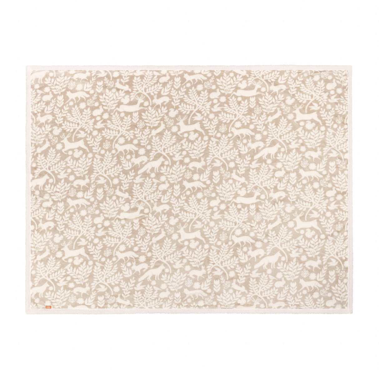Skandi Woodland Sherpa Fleece Throw Sable: Sable / 140 x 180cm