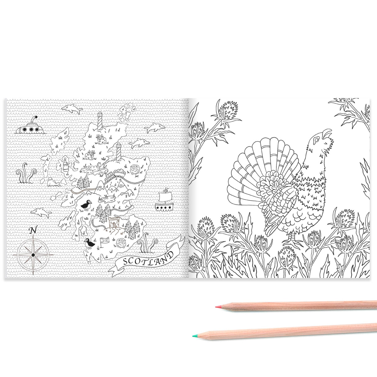 A - Z of Scotland Colouring Book