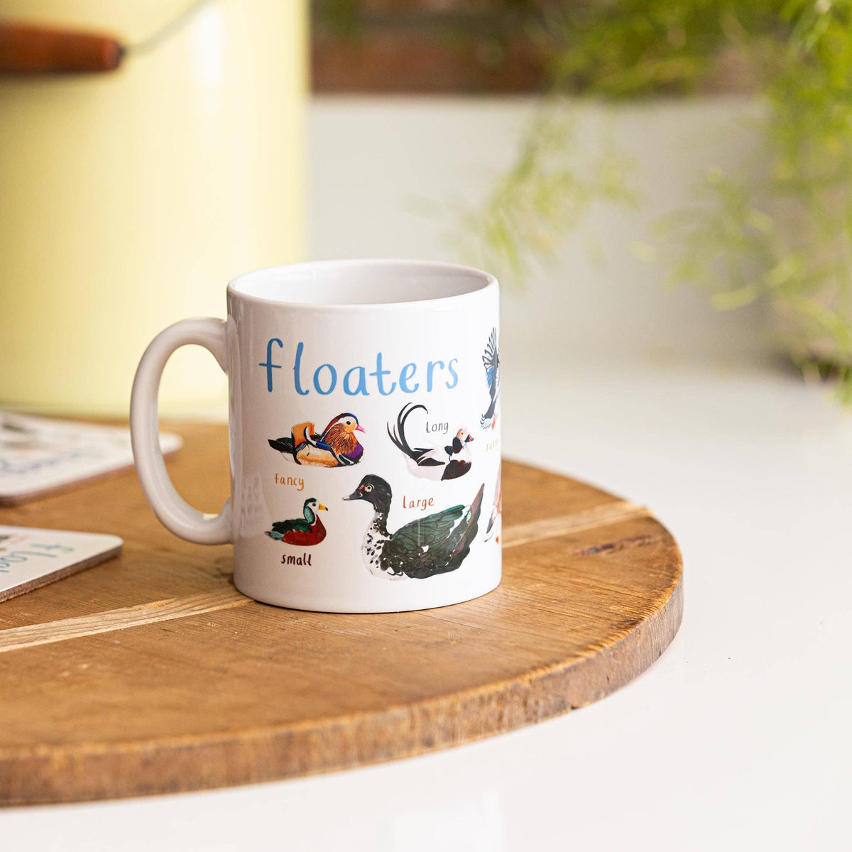 Sarah Edmonds Floaters Bird Mug – illustrated design