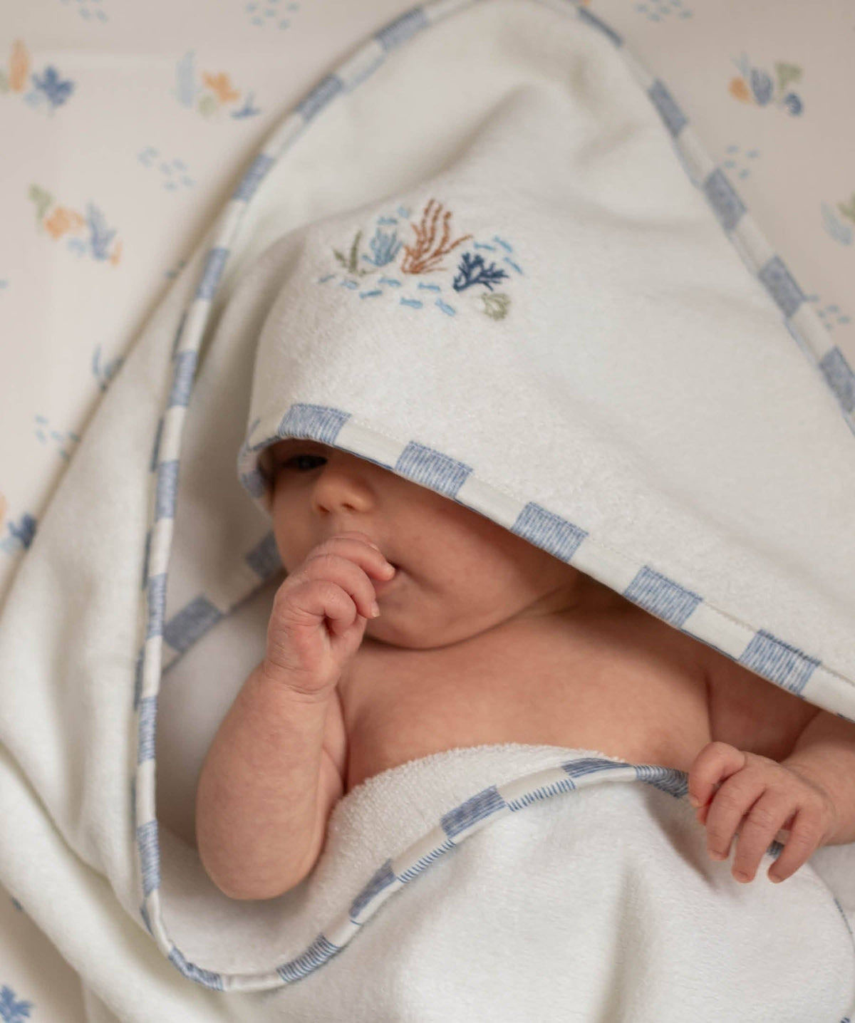 Avery Row Coastline Hooded Baby Towel – Avery Row baby gift at Mooch Arran
