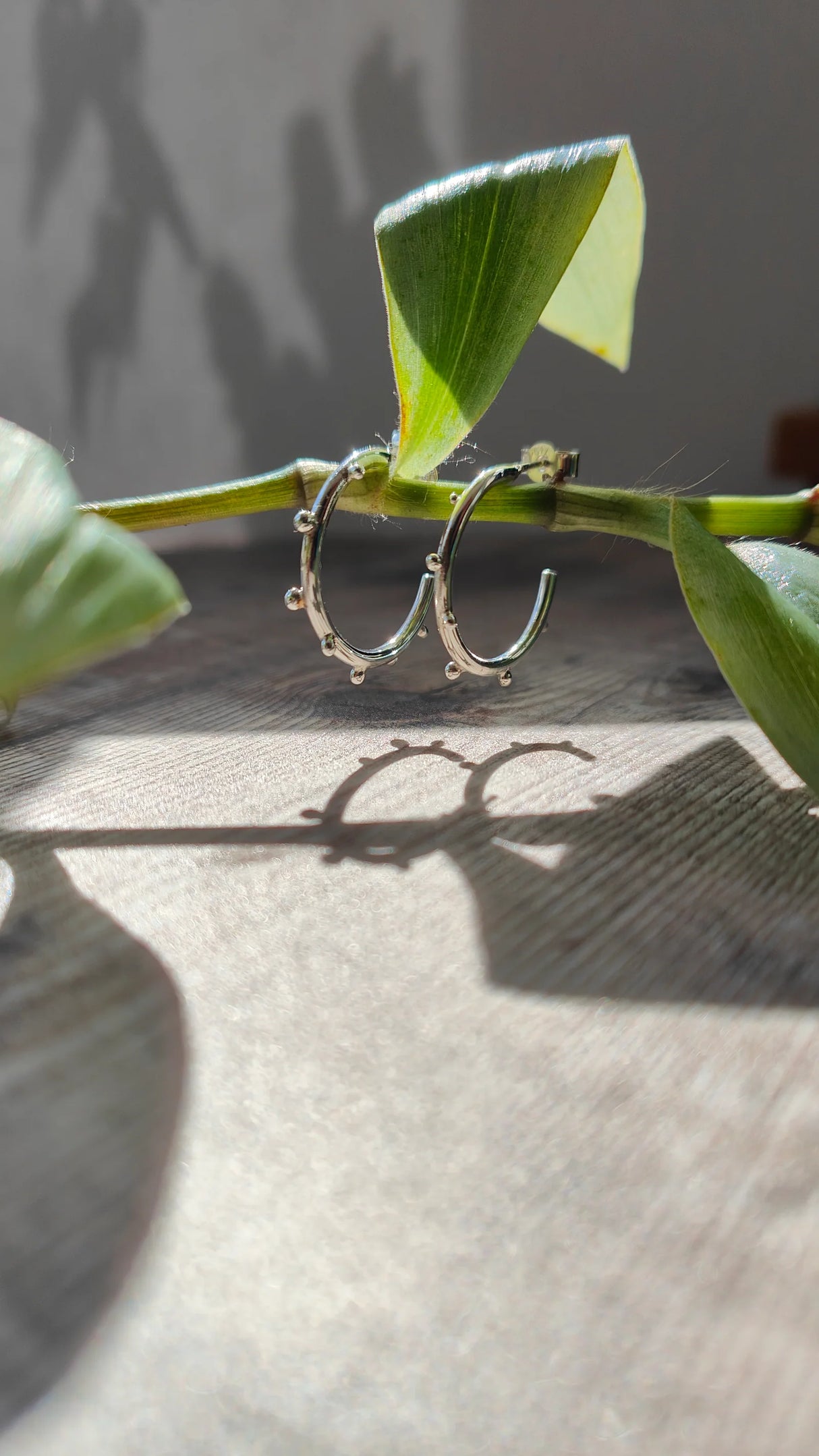 Dewdrop Hoop Earrings