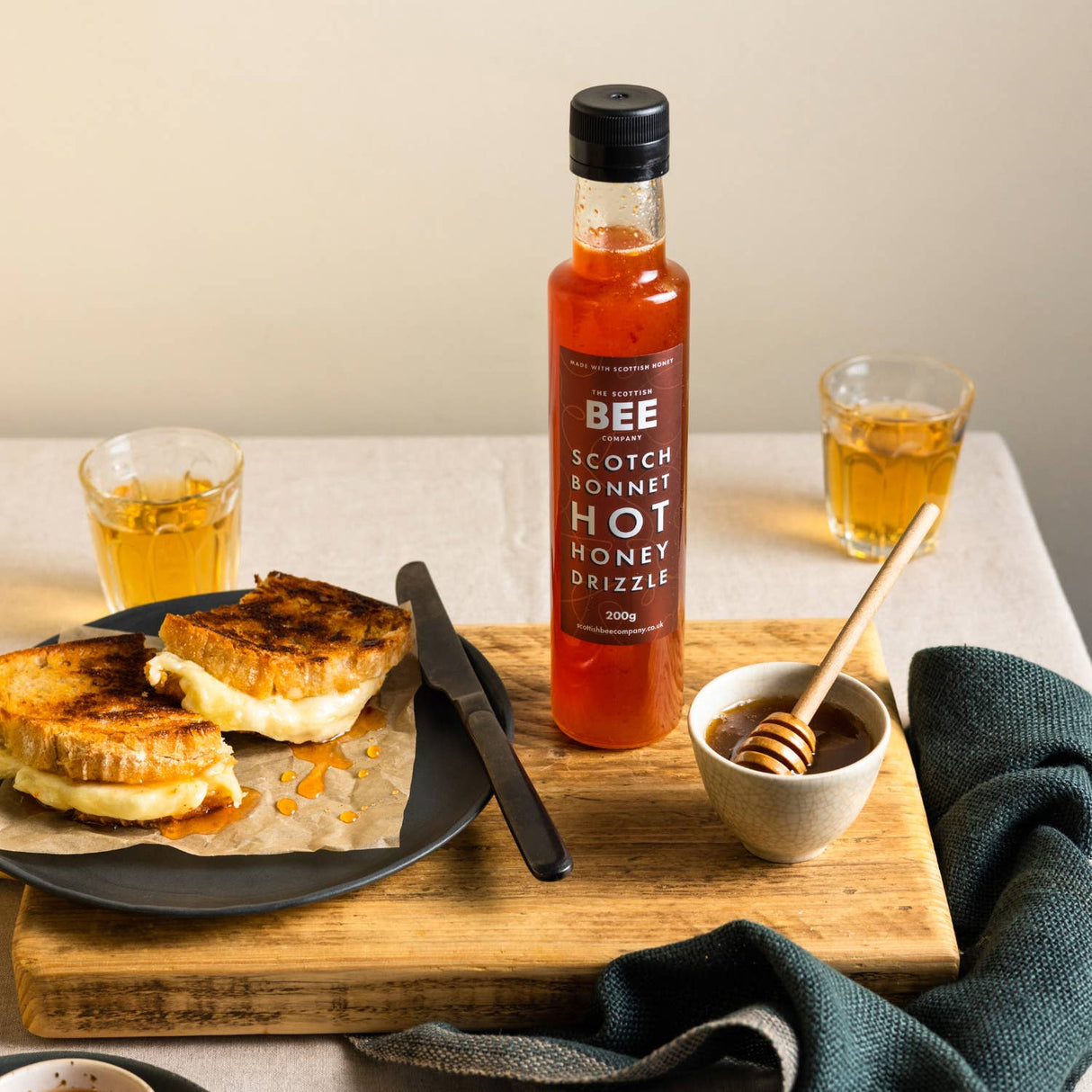 Scotch Bonnet Hot Honey Drizzle - Spicy Hot Honey