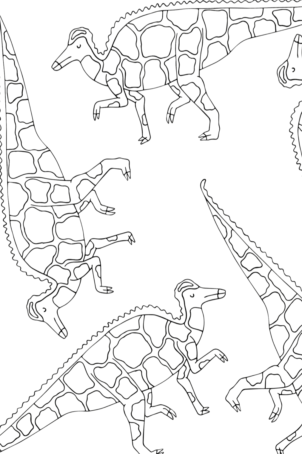Dinosaur Colouring In Postcard Set
