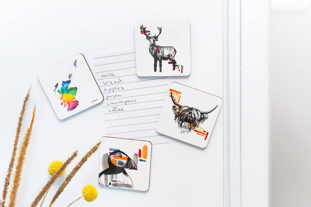 Scotland Watercolour Map Magnet