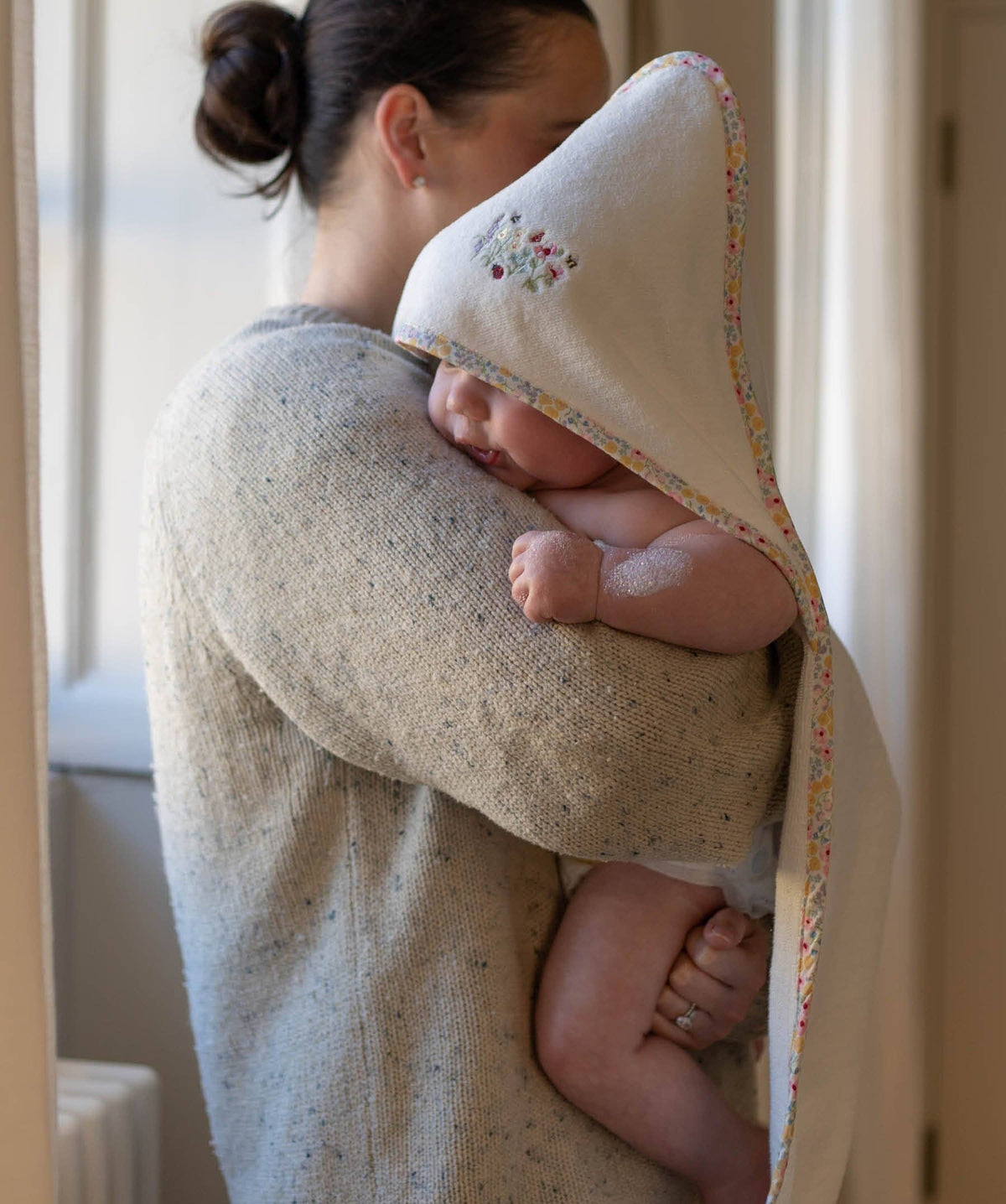 Avery Row Wildflower Garden Hooded Baby Towel – Avery Row baby gift at Mooch Arran