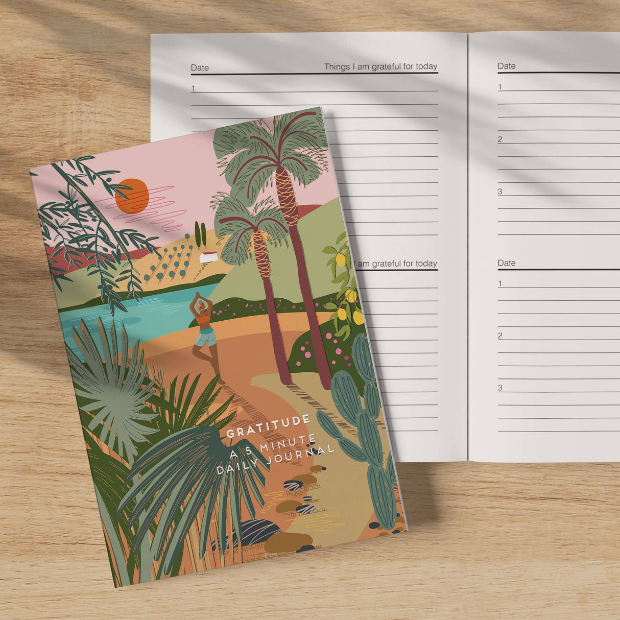Gratitude journal yoga - notebook mindfulness