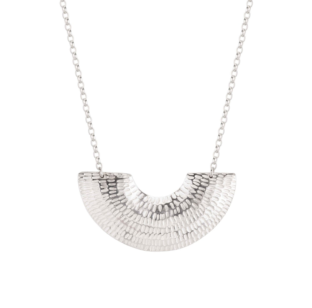 Caitlin Hegney Gibbous Silver Necklace