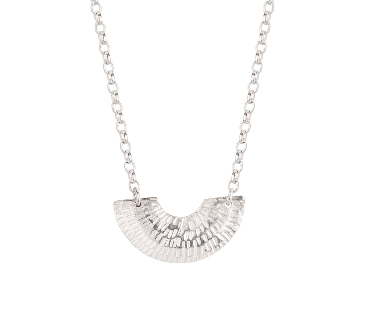 Caitlin Hegney Gibbous Silver Necklace