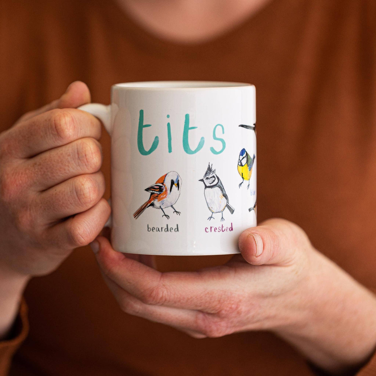 Sarah Edmonds Tits Bird Mug – illustrated design