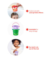ZOO Stack & Pour Bath Buckets – Set of 5 by Skip Hop – product image 3