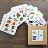 Sarah Edmonds Set of 6 Wild Pun Coasters – illustrated design