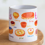 Sarah Edmonds Tarts Ceramic Mug – illustrated design