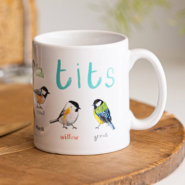 Sarah Edmonds Tits Bird Mug – illustrated design