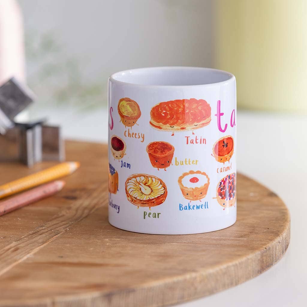 Sarah Edmonds Tarts Ceramic Mug – illustrated design
