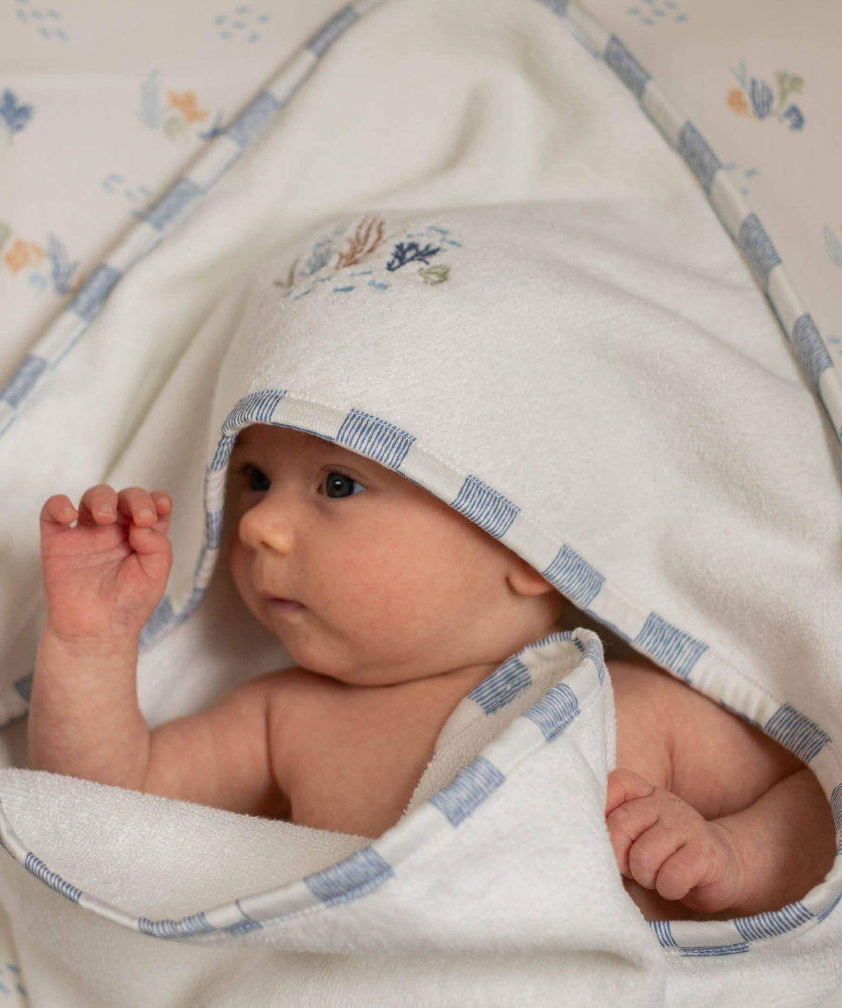 Avery Row Coastline Hooded Baby Towel – Avery Row baby gift at Mooch Arran