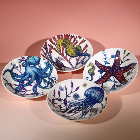 Reef starfish bone china nibbles dish by Cream Cornwall – product image 6