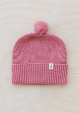 Merino Wool Baby Beanie in Rose