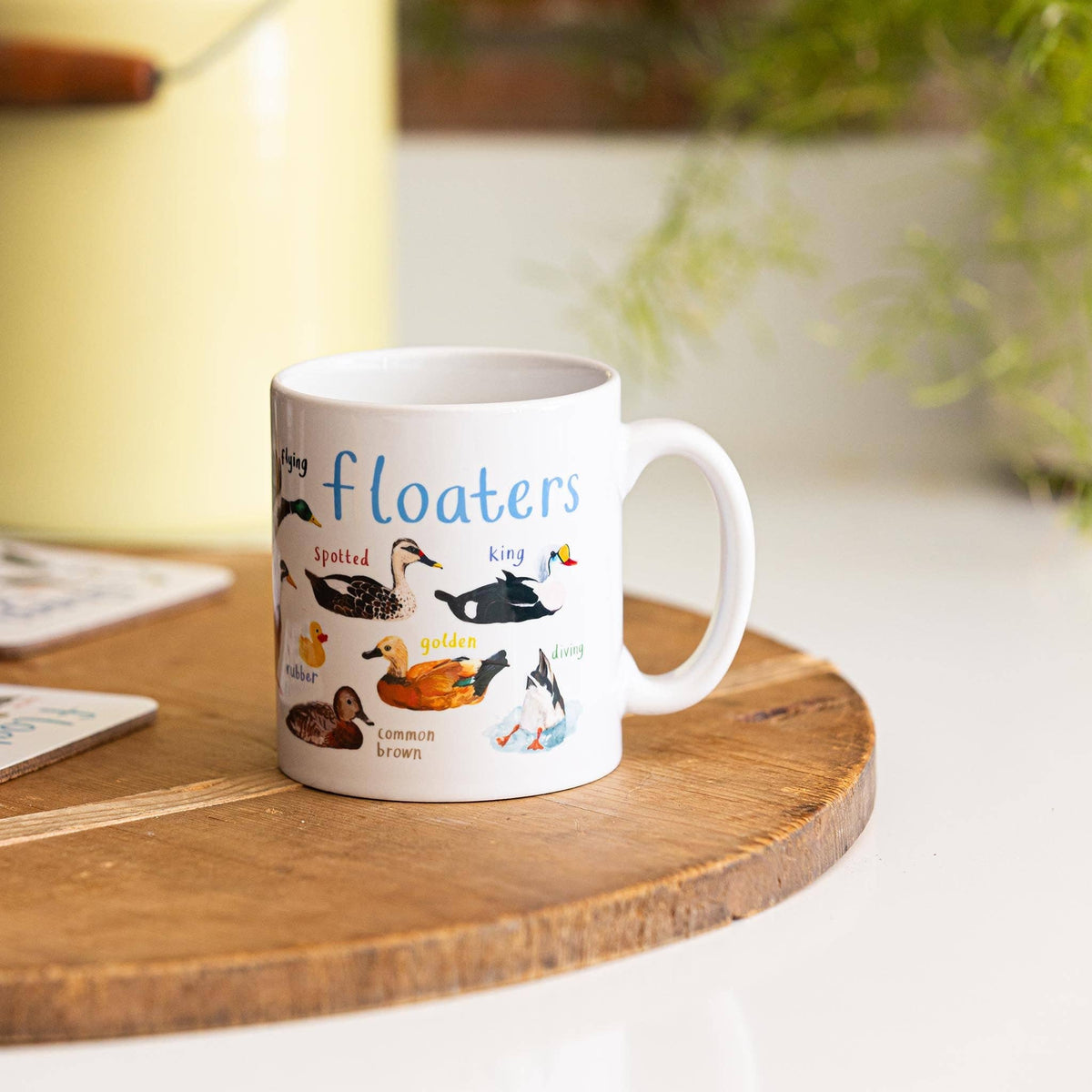 Sarah Edmonds Floaters Bird Mug – illustrated design