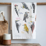 Sarah Edmonds Peckers Bird Cotton Tea Towel – illustrated design