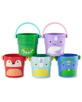 ZOO Stack & Pour Bath Buckets – Set of 5 by Skip Hop