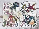 Reef Sea Creature Coasters