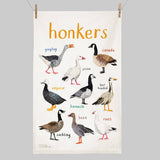 Sarah Edmonds Honkers Bird Cotton Tea Towel – illustrated design