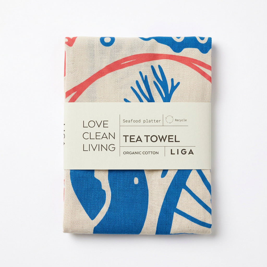 Tea towel - Seafood Platter